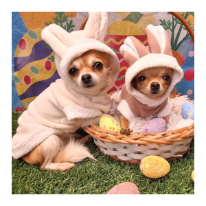 Fantasia de coelho para pets