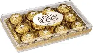 caixa de bombom ferrero rocher