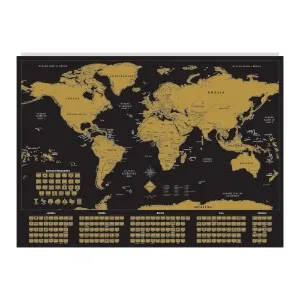 Mapa múndi de raspar