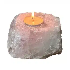 Porta-velas em pedra natural - presentes místicos