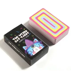 deck de tarô temático de gatos - presentes místicos