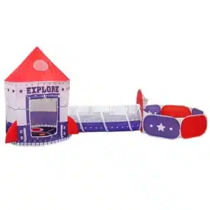 Barraca infantil em forma de nave espacial