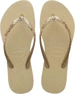 Chinelo Havaianas Slim com glitter