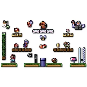 Imã de geladeira mapa do Super Mario Bros