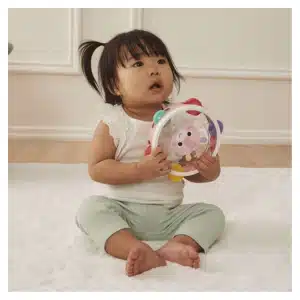 Pandeiro infantil de dinossauro Buba presente para crianças de 1 ano
