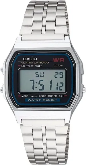 relógio casio vintage prata