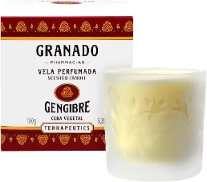 vela aromática de gengibre granado