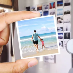 Foto quadrada com ímã - presentes simples e inesquecíveis