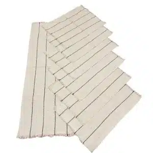 jogo americano em tear com 7 peças