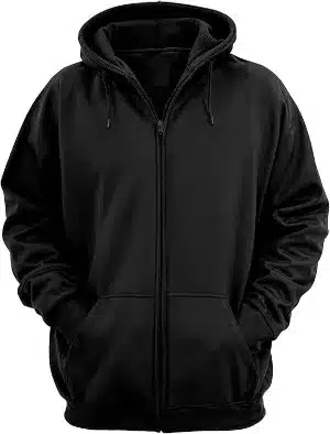 Moletom com zíper sem estampa