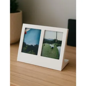 Porta-retrato duplo para fotos Instax - presentes simples e inesquecíveis