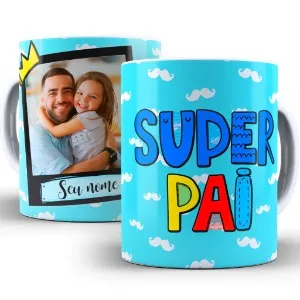 caneca personalizada super pai