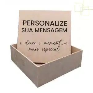Caixa de MDF cru com tampa personalizável