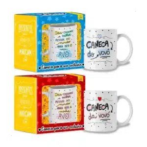 Caneca totalmente personalizada para avós e avôs