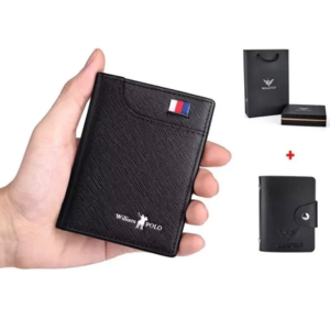 Carteira masculina de couro - presentes para avós