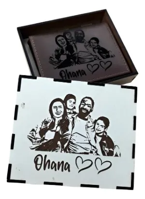 Carteira personalizada com foto + caixa
