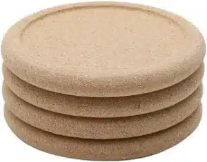 Conjunto com 4 porta-copos de cortiça