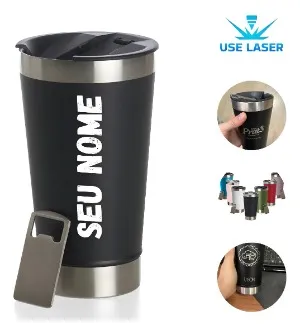 Copo térmico personalizado com frase e nome - presente personalizado para homens