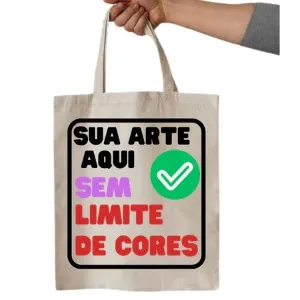 Ecobag personalizada 100% algodão