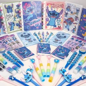Kit de papelaria - Presente Stitch para meninas