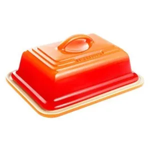 Mantegueira de cerâmica laranja Le Creuset