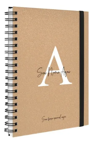 Planner 2026 presente personalizado com nome e inicial