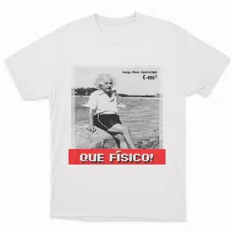 camisa albert einstein que fisico