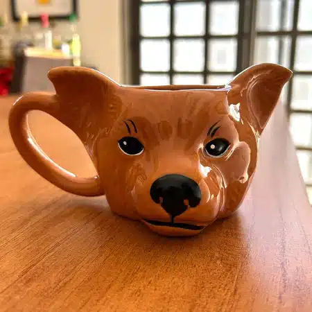 caneca 3d cachorro caramelo