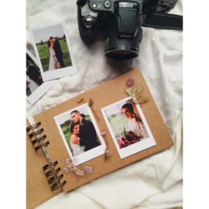 Álbum artesanal personalizado Kraft - presentes para esposa