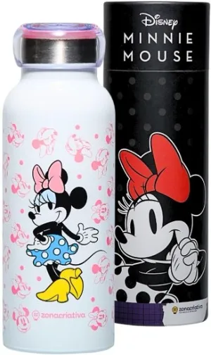Garrafa Bubble Minnie Zona Criativa com 500ml