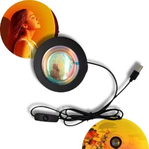 Mini luminária pôr do sol USB