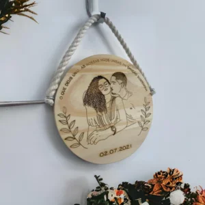 Placa de madeira Pinus personalizada - presentes para esposa