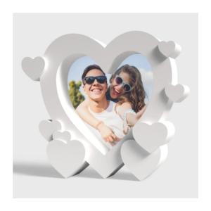 Porta-retrato em formato de coração - presentes para esposa