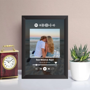 Quadro personalizado com foto e qr code - presentes para esposa