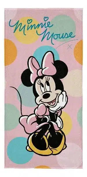 Toalha de praia infantil Minnie Mouse - presentes da minnie