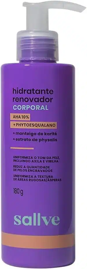 Hidratante corporal renovador da Sallve