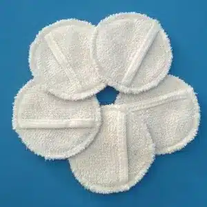 Kit com 5 ecopads atoalhados em algodão cru