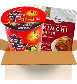 Kit comida coreana - Lámen e kimchi