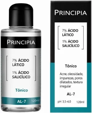 Tônico facial Principia 7% Ácido Lático + 1% Ácido Salicílico