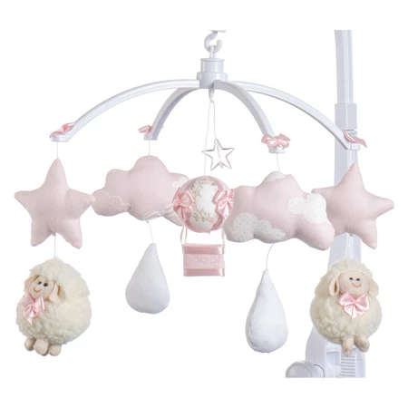 mobile de berço ovelhinha rosa - presentes para bebês recém-nascidos