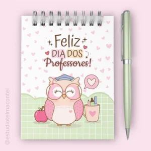 Bloquinho de notas - presentes para o dia do professor