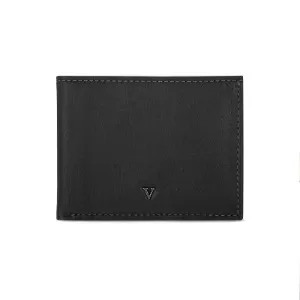 Carteira masculina em couro preto