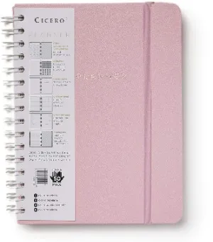 Planner Cícero rosa pastel
