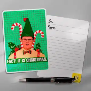 Cartão natalino The Office - presentes de natal baratos e criativos