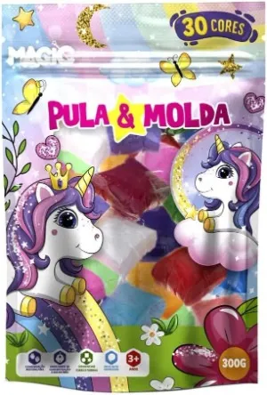 Massinha de Modelar Pula e Molda 30 Cores