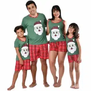 Pijama natalino para a família - presentes de natal baratos e criativos