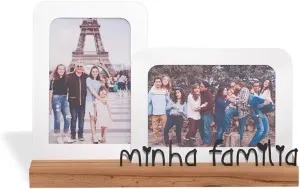 Porta Retrato Duplo Minha Família