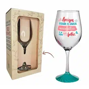 Taça vinho amigas