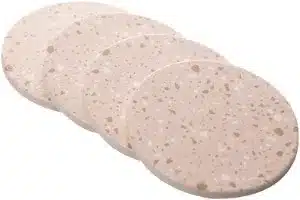 Conjunto com 4 porta-copos de granilite