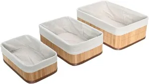 Jogo com 3 cestos organizadores Mimo Style